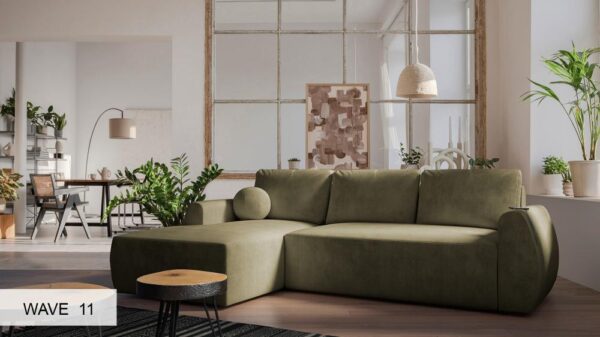 COLIN corner sofa height measurement detail, 84 cm