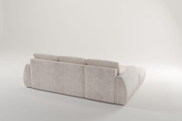 COLIN sofa transformed into a comfortable sleeping area, front view