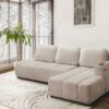Fresco sofa feet options: sleek chrome and matte black