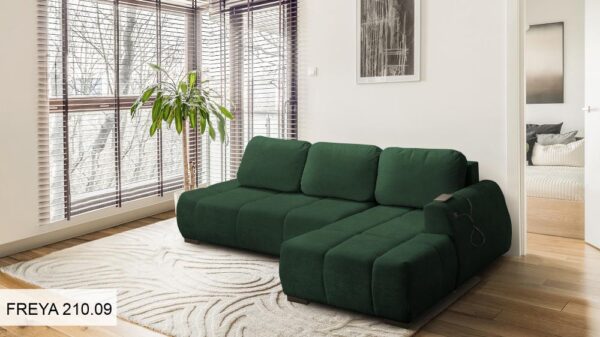 Close-up of Fresco sofa upholstery, durable and stylish