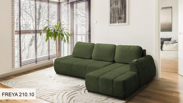 Fresco corner sofa showing foam and spring interior