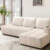 Fresco corner sofa with sleeping function, modern design
