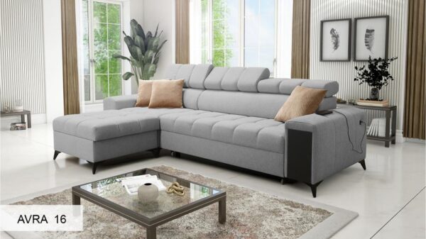 Back view of GRECO I MAXI corner sofa, demonstrating its finished look