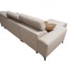 Detail of GRECO I MAXI corner sofa showing storage compartment and USB