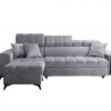 GRECO I MINI L-shape sofa, close-up of adjustable headrests and fabric
