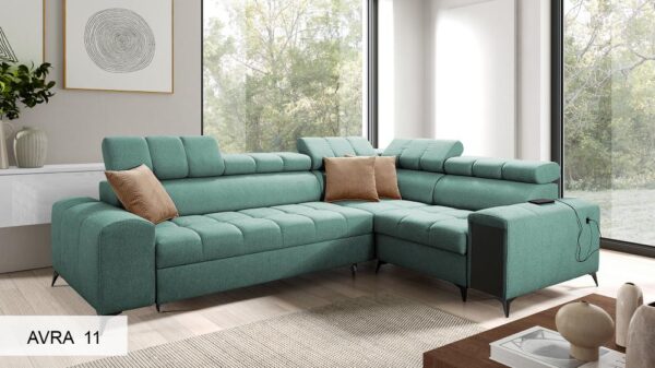 GRECO II sofa displaying its versatility with different material options