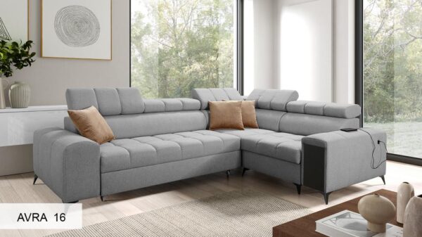 GRECO II corner sofa in a sophisticated color, complementing modern decor
