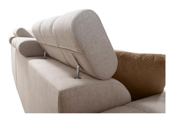 Side profile of the GRECO II corner sofa showcasing its depth and structure