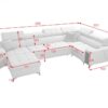 GRECO IV MAXI sofa with integrated storage compartments open