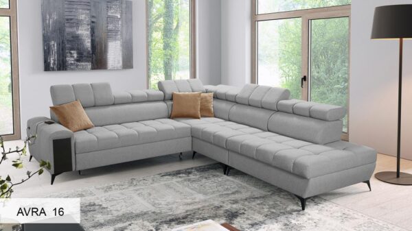 Side profile of GRECO IX sofa, showcasing its sturdy base and elegant feet