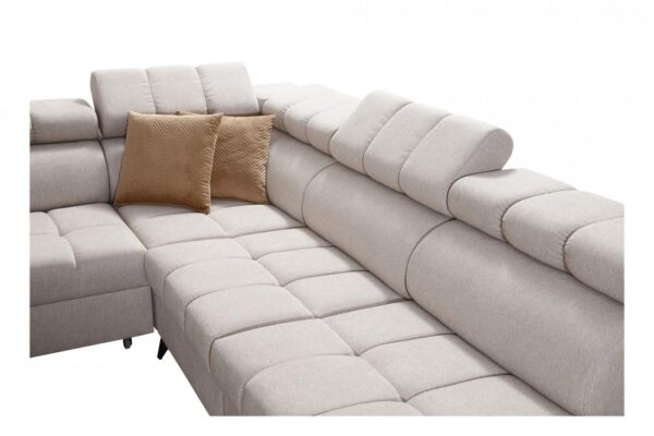 Overhead view of GRECO IX corner sofa's sophisticated modularity