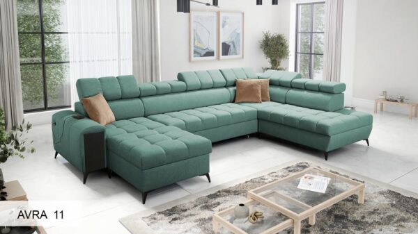 Wooden feet options for the GRECO VI sofa, various colors