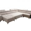 GRECO VIII Corner Sofa | Chaise lounge area with hidden pouf fasteners