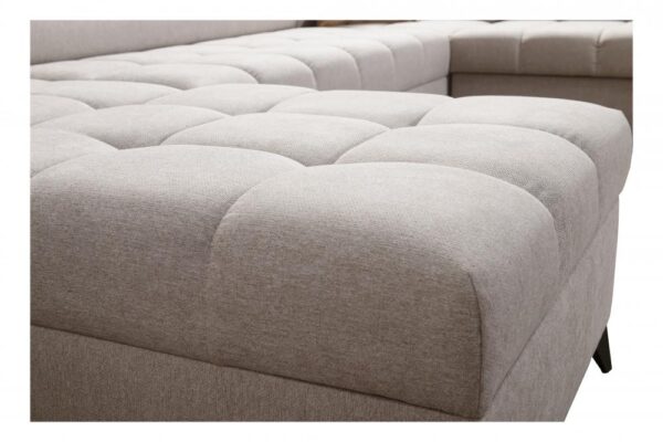 GRECO VIII Corner Sofa | Front view of sectional sofa, spacious seating