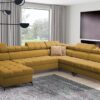 GRECO X sofa with dimensions overlay for spatial planning