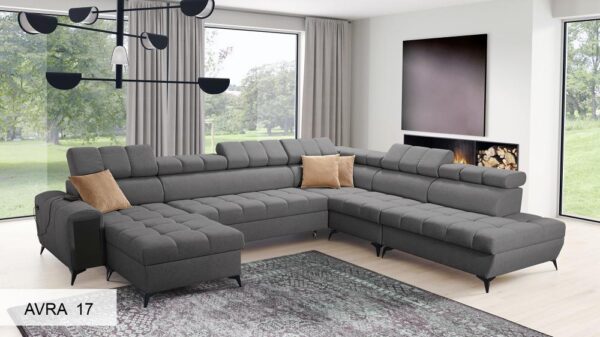 GRECO X corner sofa with detailed foam layers