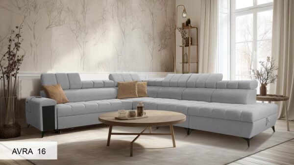 Fabric detail of GRECO XII corner sofa, emphasizing high quality