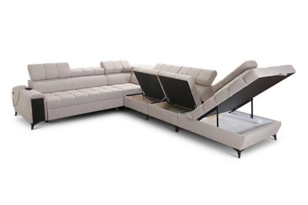 Contemporary GRECO XII L-shape sofa, perfect for spacious interiors