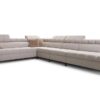 Stylish GRECO XII sofa with adjustable headrests and ample storage