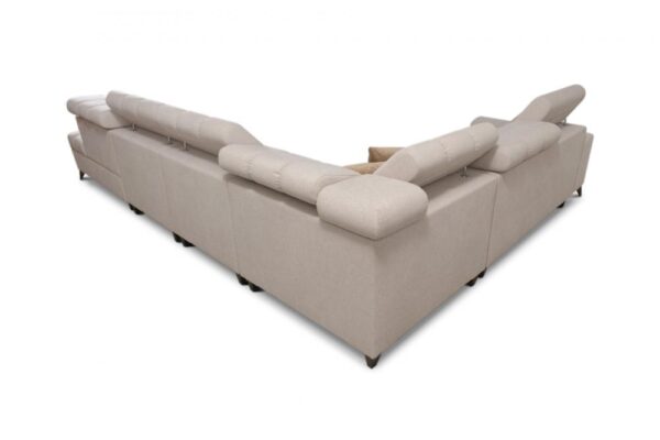 Detailed view of GRECO XII sofa upholstery and premium fabric texture