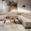 GRECO XIII large modern corner sofa with elegant fabric upholstery