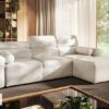 VOLARE I modern right-hand corner sofa with adjustable headrests