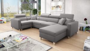LORETTO V Corner Sofa in a modern living room