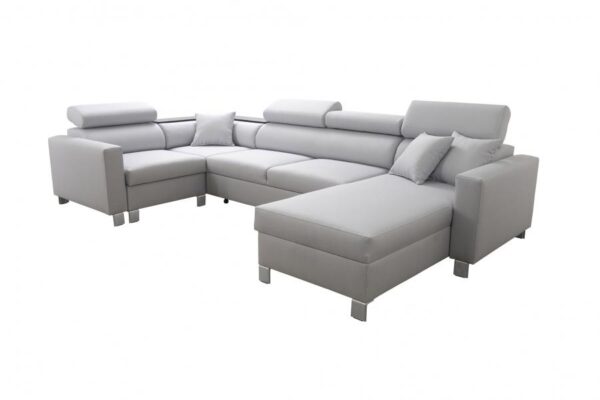 LORETTO V Corner Sofa with adjustable headrests