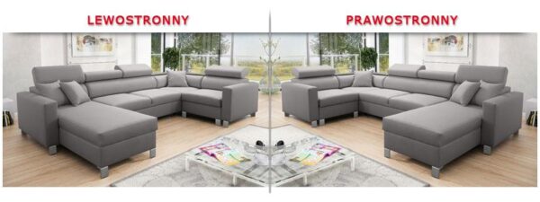 LORETTO V Corner Sofa highlighting two bedding storage options