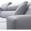 LORETTO VII corner sofa with cushions and feet detail