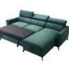 Veneto I corner sofa with integrated storage compartment, open view