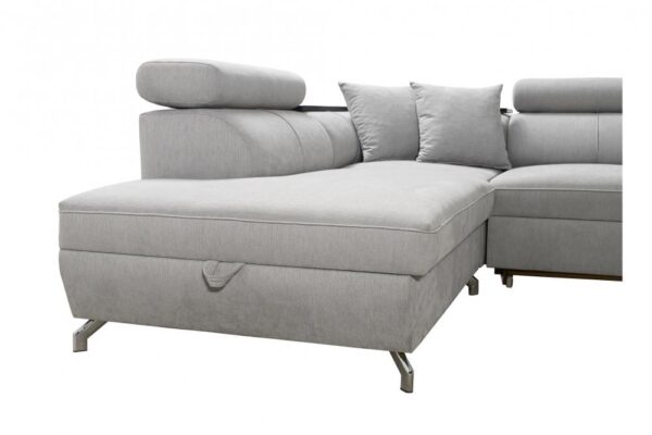 High-quality fabric upholstery texture on the VENETO III corner sofa