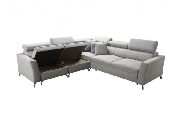 Contemporary U-shaped sofa with modular design and storage