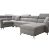 Elegant VENETO V corner sofa with adjustable headrests