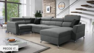 VENETO V modern corner sofa UK, overall view