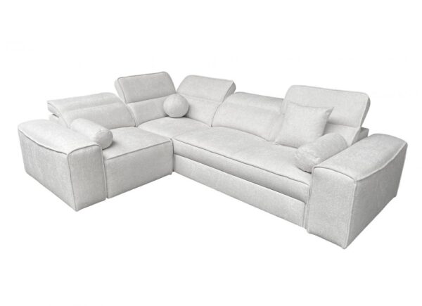 Stylish VITO II Corner Sofa, front view, highlighting its sleek design