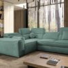 VITO II Corner Sofa with decorative throw pillows, ready for a cozy living room