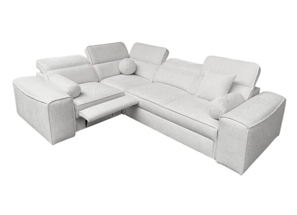 Elegant VITO II corner sofa, close-up of adjustable headrests