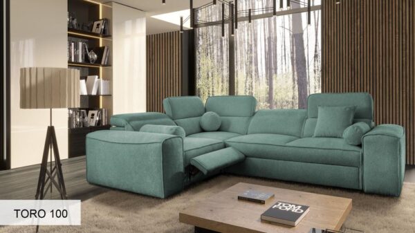 VITO II MIX corner sofa, showing smooth fabric upholstery
