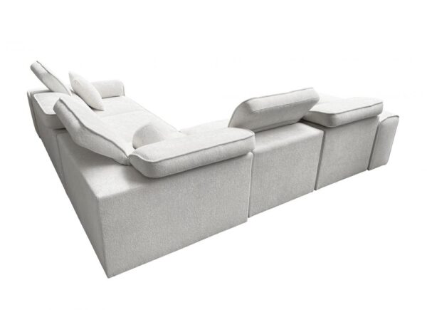 VITO III sofa with adjustable headrests, ergonomic comfort