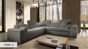 VITO III corner sofa, wide shot in a spacious interior