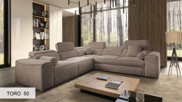 Mechanism of VITO III corner sofa bed, easy transformation