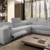 Full view of VITO III MIX corner sofa in a spacious room