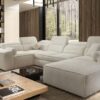 VITO IV corner sofa, modern design, right-hand facing, elegant