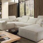 VITO IV corner sofa, modern design, right-hand facing, elegant
