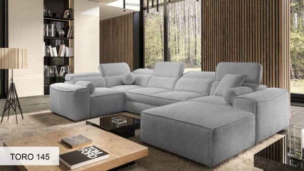 VITO IV corner sofa, detailed fabric texture, quality upholstery