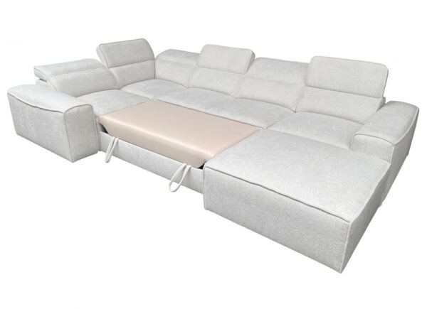 VITO IV corner sofa, aerial view, highlighting adjustable headrests