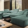 Comfortable VITO IV MIX sofa with storage compartment open