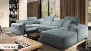 VITO IV MIX modular sofa with extended footrest, luxury furniture