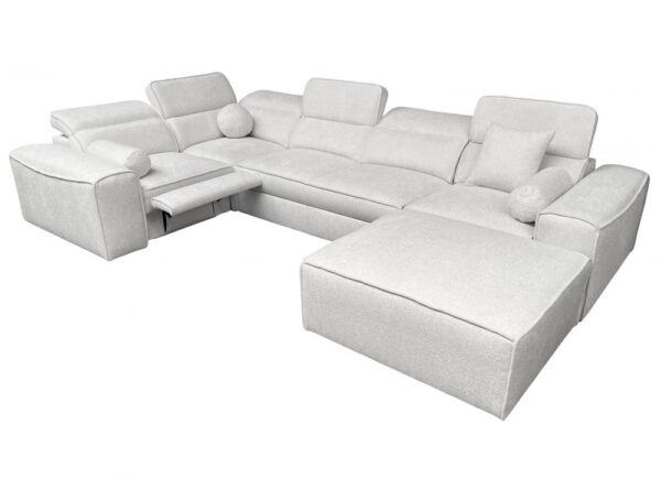 Modern VITO IV MIX sectional sofa with adjustable headrests